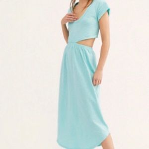 FREE PEOPLE Aqua Maxi Dress